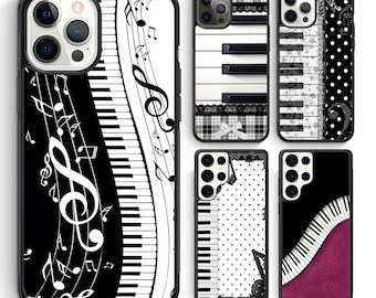 Music Piano iPhone 17 16 15 14 13 12 Pro Max & Samsung Galaxy S26 S25 S24 S23 Ultra Note Phone Case Personalized Custom Cover #C
