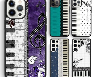 Music Piano iPhone 17 16 15 14 13 12 Pro Max & Samsung Galaxy S26 S25 S24 S23 Ultra Note Phone Case Personalized Custom Cover #A