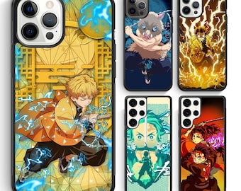 Anime Samurai Demon Battle Phone Case for iPhone 17 16 15 14 13 Pro Max Samsung Galaxy S26 S25 S24 Ultra Custom Cover