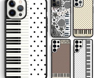 Music Piano iPhone 17 16 15 14 13 12 Pro Max & Samsung Galaxy S26 S25 S24 S23 Ultra Note Phone Case Personalized Custom Cover #B