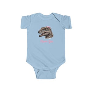 Clever Girl Dinosaur Bodysuit, Cute Baby Outfit, Newborn Gift, Infant Romper, Baby Shower Present, Funny Baby Clothes image 5