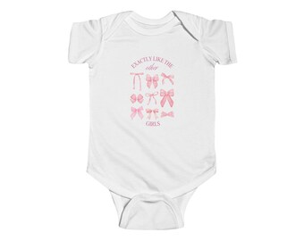 Cute Ballerina Bodysuit for Infants, Baby Girl Gift, Newborn Outfit, Dance Theme Apparel, Toddler Clothing