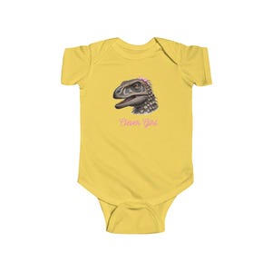 Clever Girl Dinosaur Bodysuit, Cute Baby Outfit, Newborn Gift, Infant Romper, Baby Shower Present, Funny Baby Clothes image 4