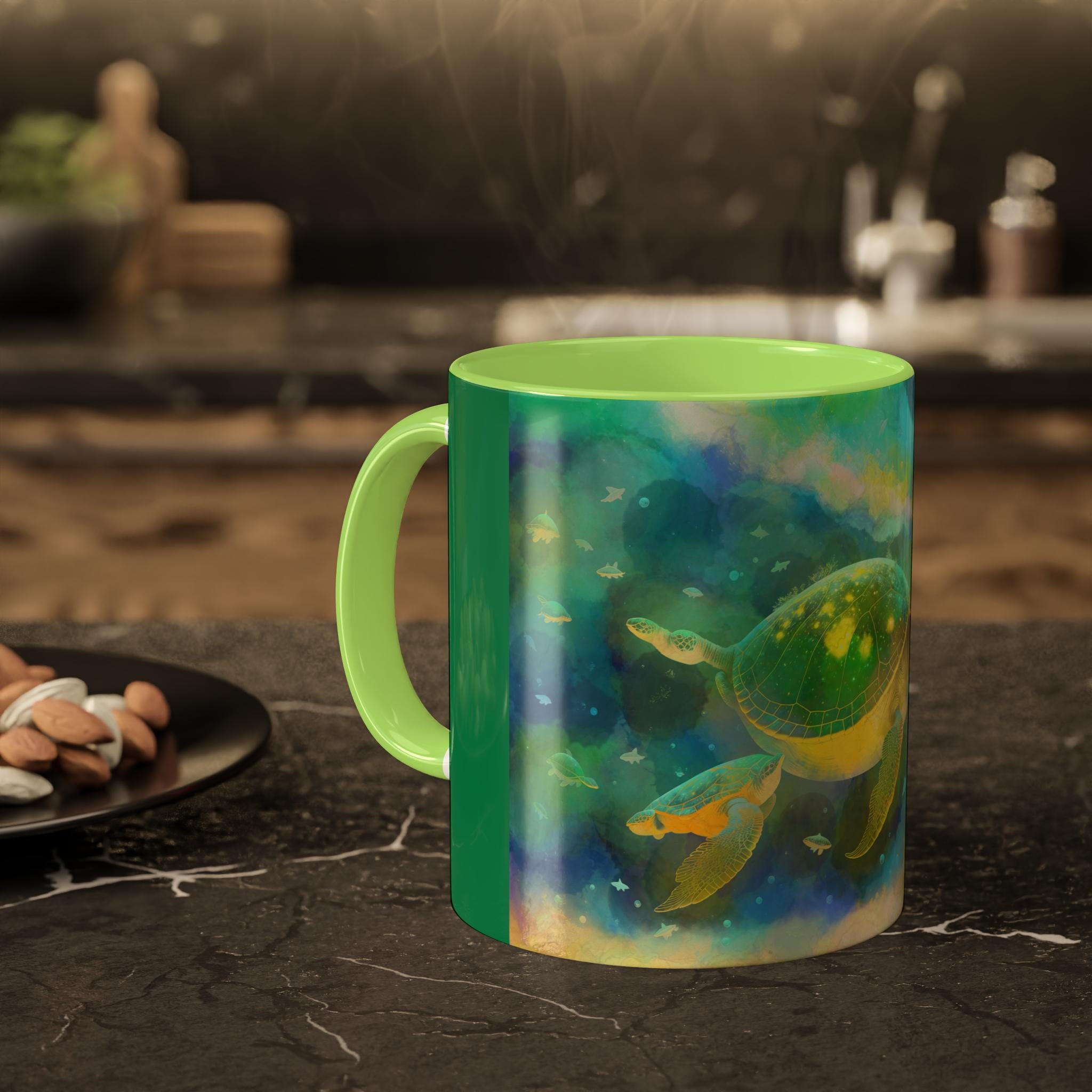 Tazza In Ceramica A Forma Di Tartaruga – 325 Ml – Regalo Originale Per Amanti Delle Tartarughe Marine – Idea Regalo Per Ragazze E Donne - 2