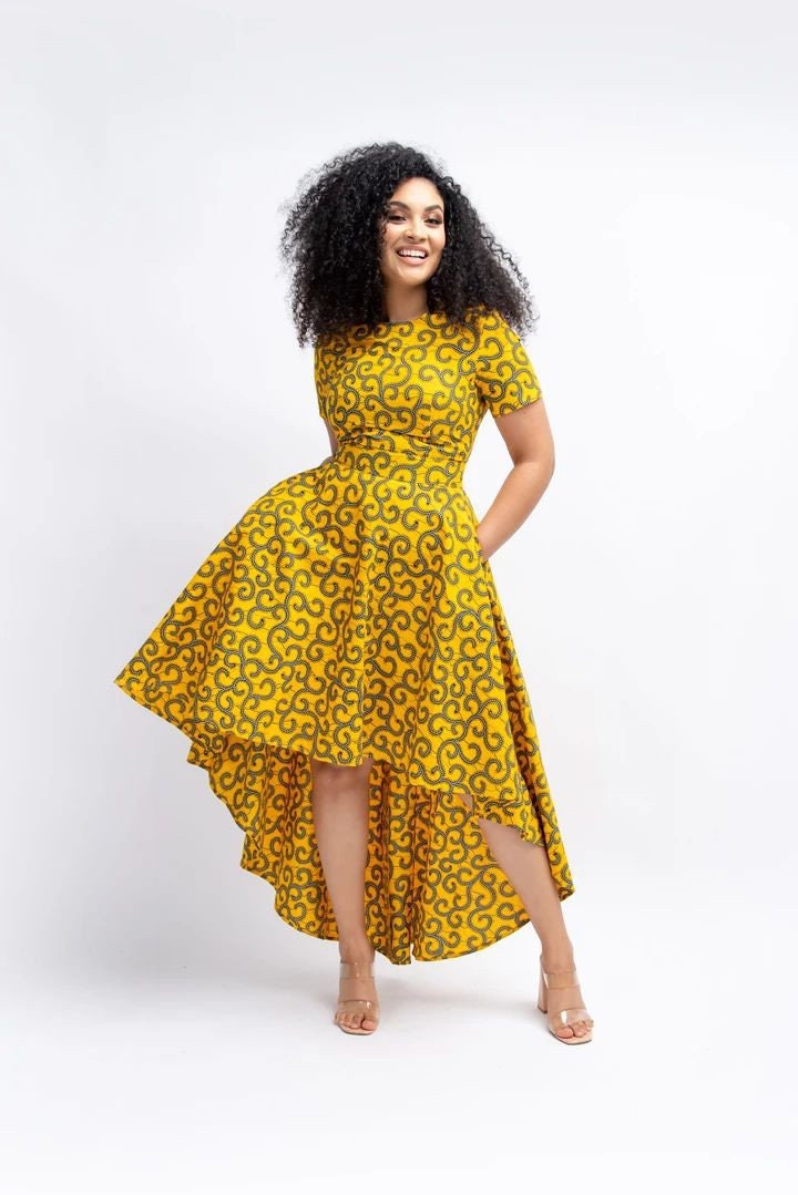 high low ankara gown