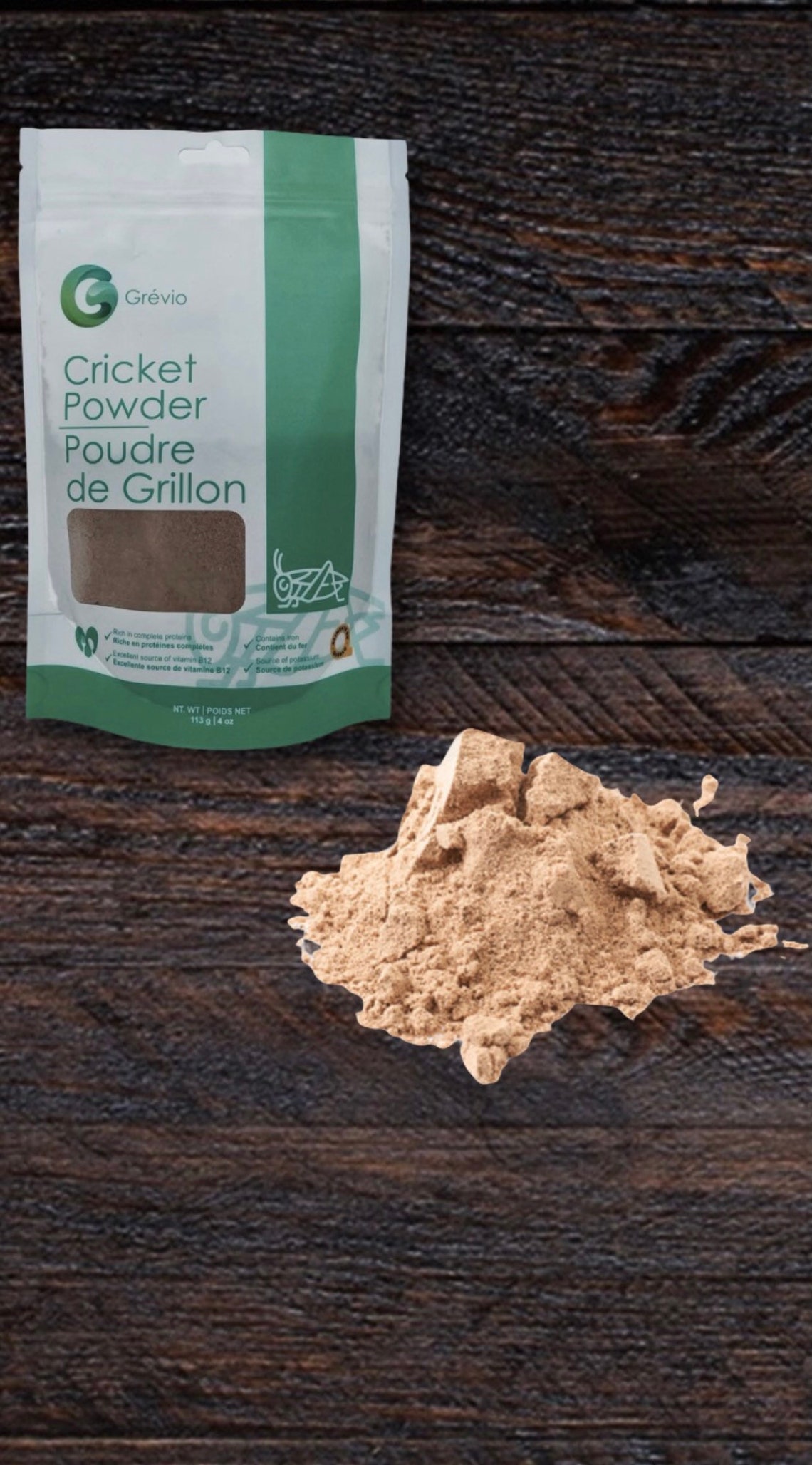 Cricket powder cricket flour 100 Canadian 113g Etsy