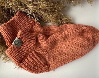 Hand Knitted Wool Socks, Quality Wool Socks, Winter Socks, Natural Colour Socks, Comfortable Slippers, Thick Warm Winter Socks, Handmade