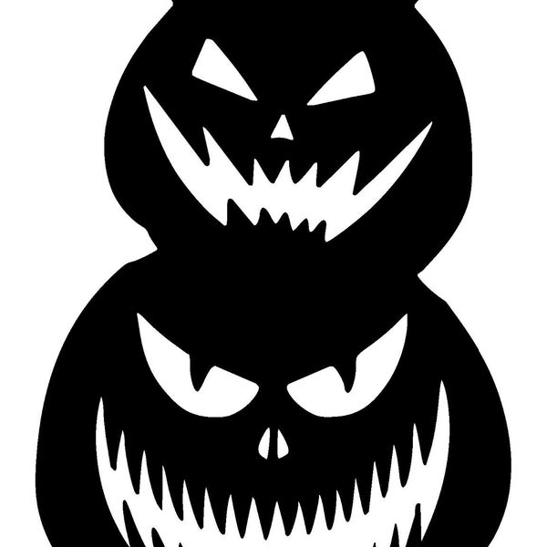 stacked Jack-o-lantern template