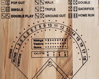 CNC/Laser Baseball Dice Game Cut File