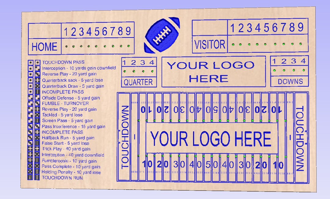 Football Dice Board Game Etsy