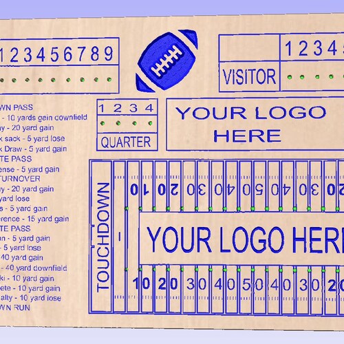 Football Dice Board Game Etsy