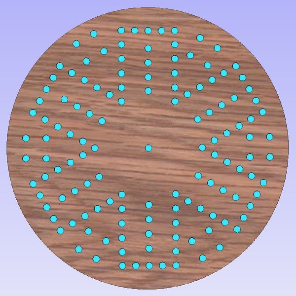 Aggravation Game Board Round CNC Ready cut file