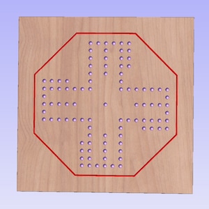 4 Player Wahoo game board