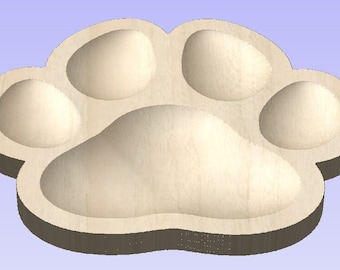 Hundepfote Snackschale STL