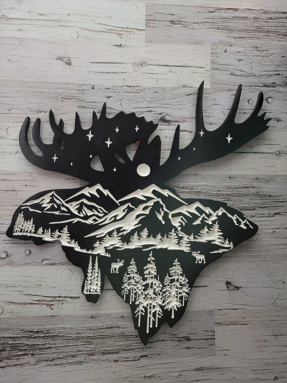 Moose Head Scenic CNC Digital Cut File Etsy Il 570xN.4291362143 M4g7