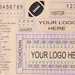 Football Dice Board Game Template for CNC and Laser