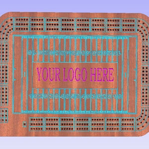 football cribbage board template