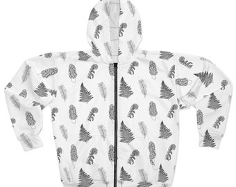 Forest Forager Unisex Zip-Up Hoodie