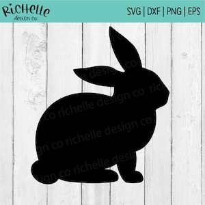 Silhouette Hase Svg, Bauernhaus Hase Silhouette Svg, Osterhase Silhouette Svg, Kaninchen Silhouette Clipart, Frühling Hase Png, Tier Svg
