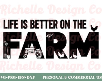 life is better on the farm svg, farmer life svg, farm svg files for cricut, farm girl svg, farm life svg, spring farmhouse svg, farm sayings