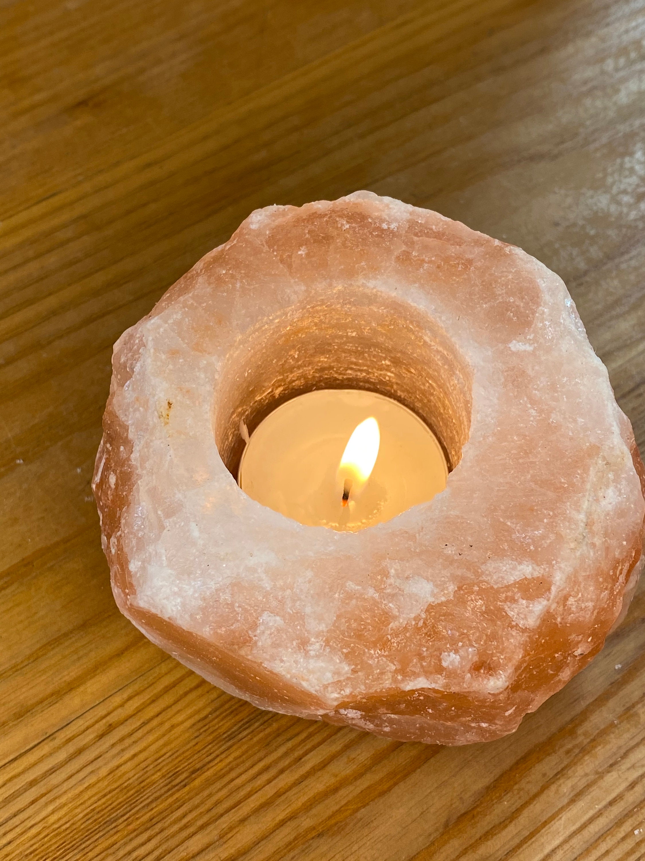 Himalayan Salt Candle Holder Tealight Holder Rough Himalayan Etsy