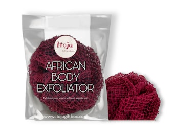 African Body Exfoliator - Spugna per bagno e doccia, Sapo, Pouf, Spugna africana, Rete esfoliante africana, Rete scrub africana
