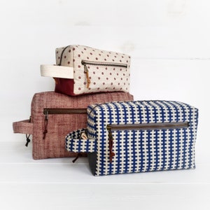 Bramley Box Bag, three sizes, sewing pattern, pdf pattern, zipper pouch, bag pattern, toiletry bag, organize, instant download, diy.