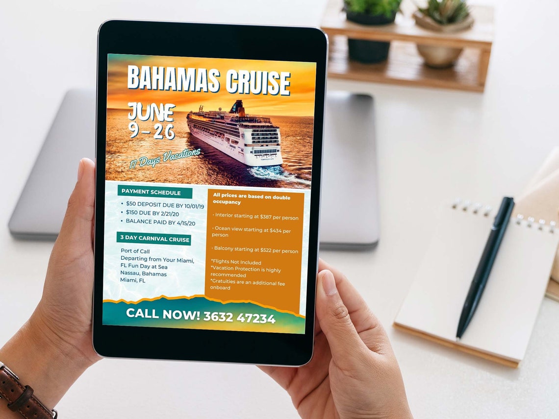 Carnival Cruise Flyer Canva Template Etsy Carnival Cruise Flyer Canva Template Etsy