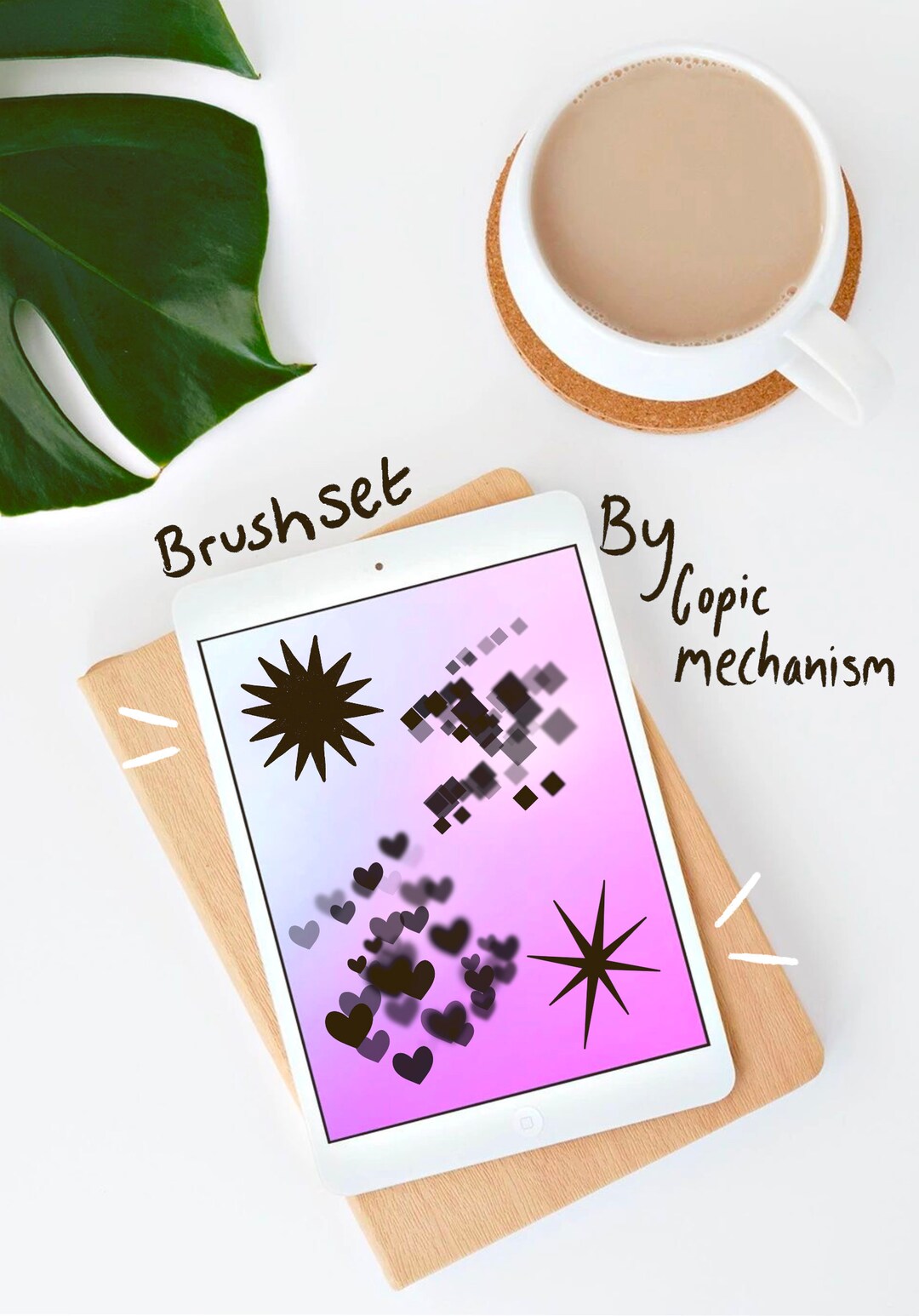 Heart & Gem Bokeh Brush Set on Procreate ! Star Brush Set! Digital ...