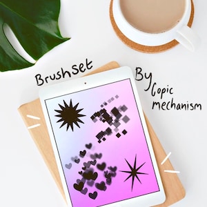 Heart & Gem Bokeh Brush Set auf Procreate ! Sternpinsel Set! Digitale Pinsel günstig downloaden