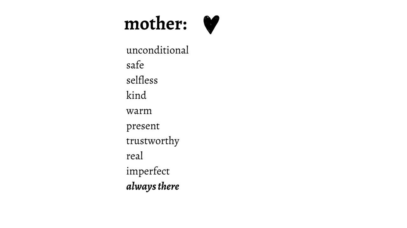Motherhood Definition Digital Download Etsy