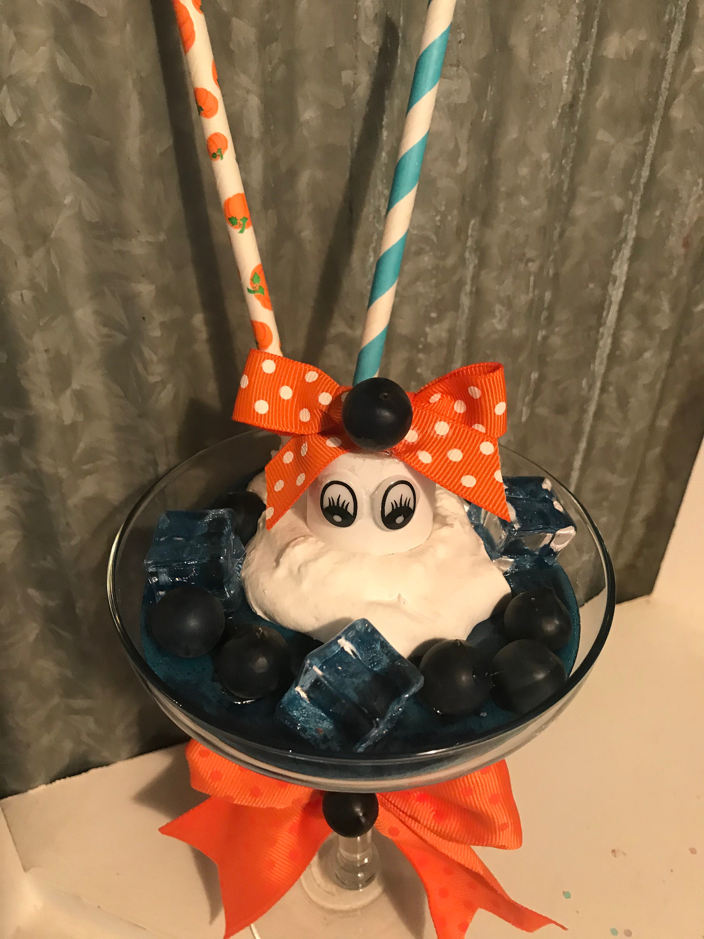 Booberry Cocktail Fake Drink Halloween Prop Margarita glass Etsy