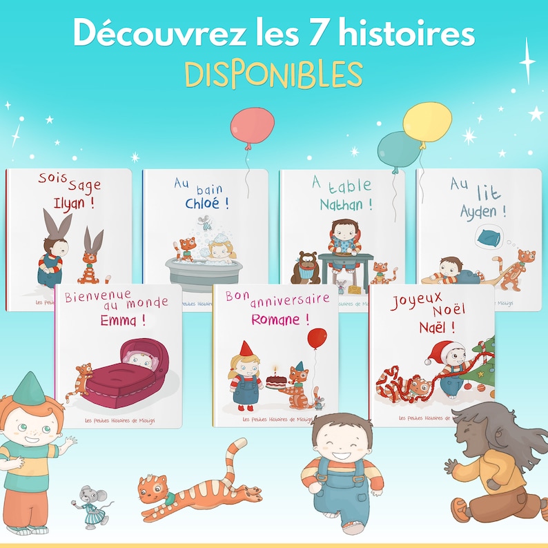 Livre enfant Bon anniversaire couverture et pages rigides personnalisées à son prénom image 6