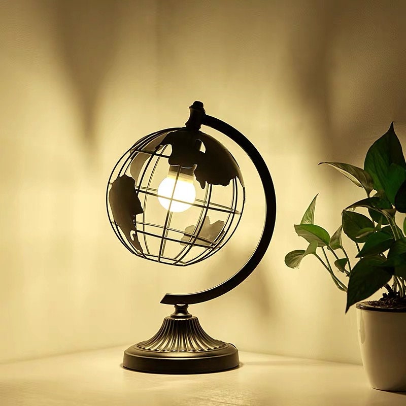 Modern earth table lamp table light table ornaments night Etsy
