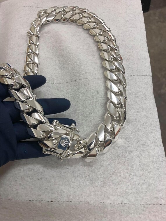 Cuban Link Chain 999 Solid Silver 