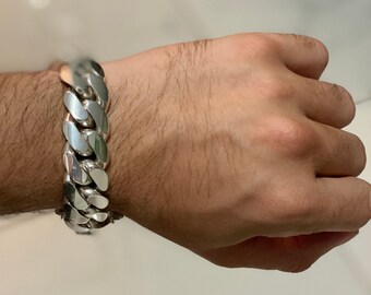 JEWELRY #D1 Details about NEW 91/4" PURE SILVER .999 BULLION BRACELET HAND MADE ANARCHY P.M JEWELRY #D1 Details about NEW 91/4" PURE SILVER .999 BULLION BRACELET HAND MADE ANARCHY P.M