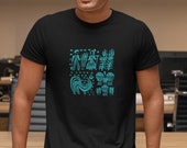 Vintage Pyrex Pattern - Butterprint Turquoise Blue Classic T-Shirt Womens T-Shirt Casual Top Graphic Tee Short Sleeve Shirt Sign Language T