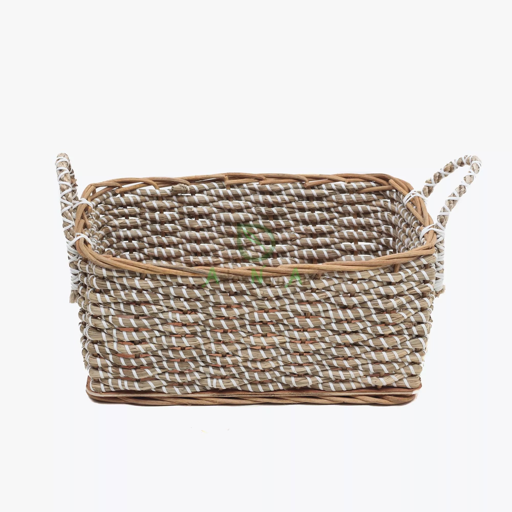 Ecofriendly rectangular woven baskets for storage with Etsy
