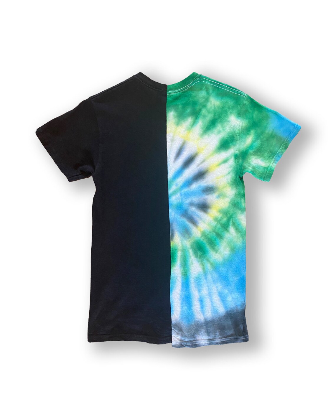 Tie Dye Split T-shirt Split Color Shirt Reworked t-shirt | Etsy