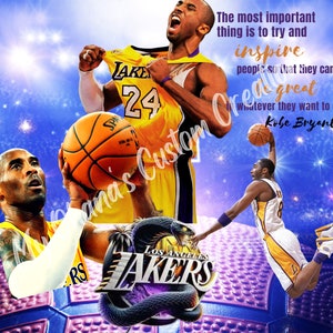 Kobe bryant 20oz skinny tumbler png file