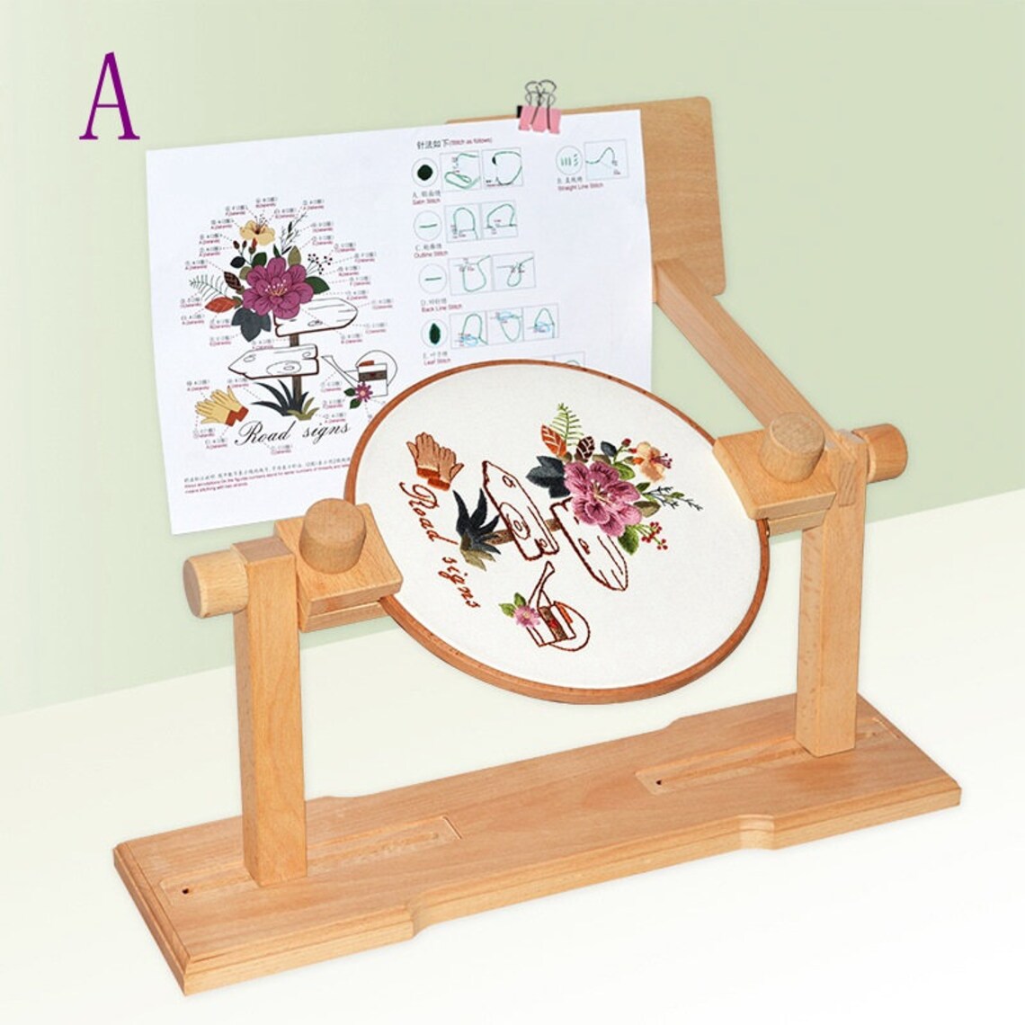 Professional Embroidery Table & Lap Stand rotatable Fully Etsy