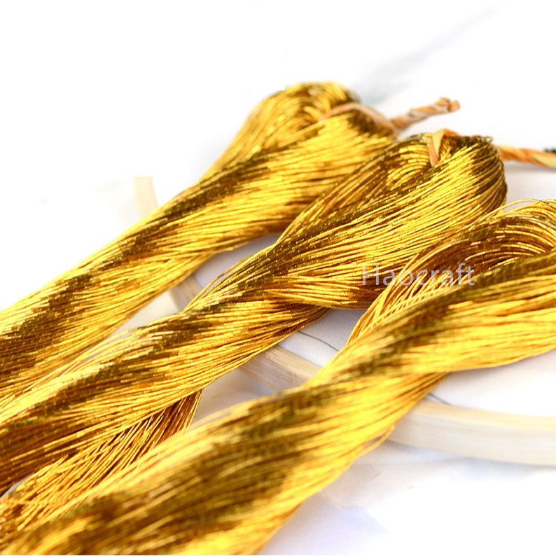 Gold Metallic Threads for Hand Embroidery/decorative Art/diy Dreamnet ...