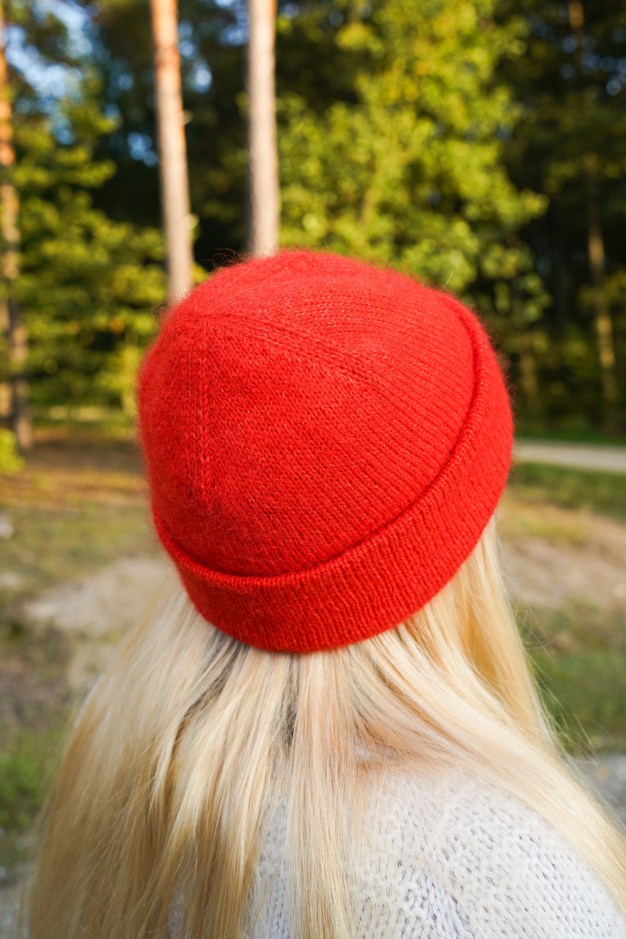 Merino Mohair Hat for Men and Women / Luxury Knitted Custom Hat