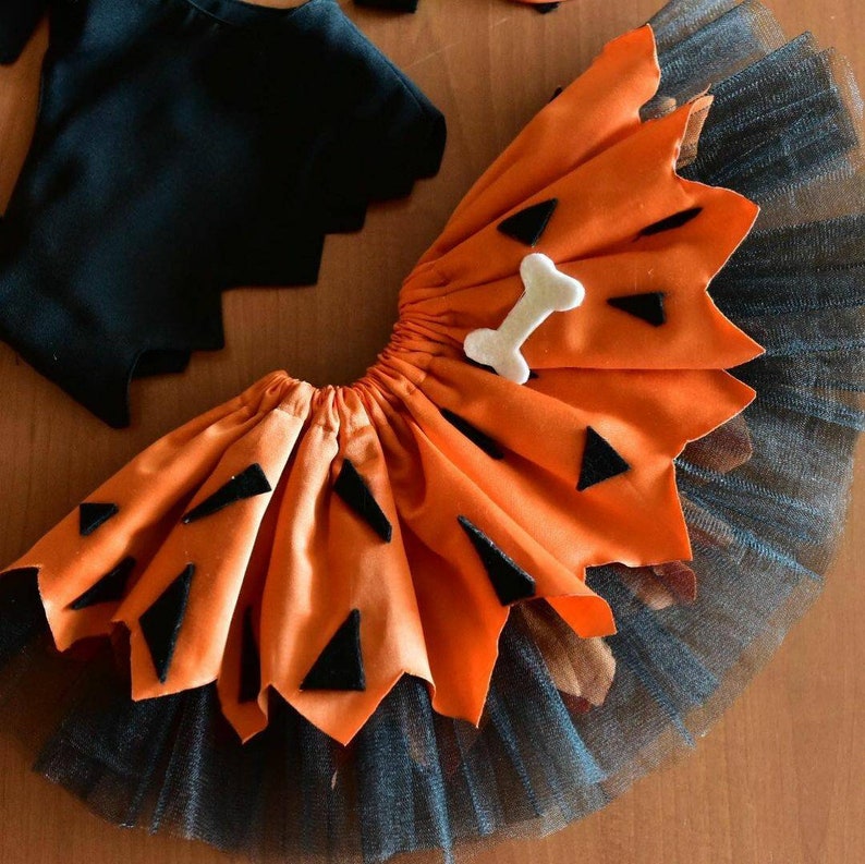 Filinstones Pebbles Costume Bam Bam Costume Toddler Outfit Etsy