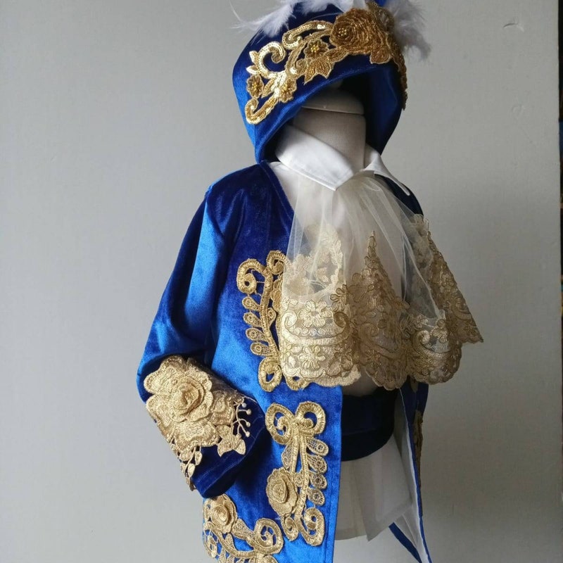 Prince Costume, Prince Charming Costume,Prince Suit, Red Prince Party Suit, King Theme Baby Clothes