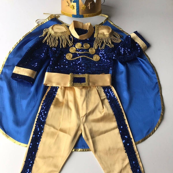 1st Birthday Baby Boy Prince costume,Christmas Costume  ,Halloween Costume for Boys , Prince Outfit