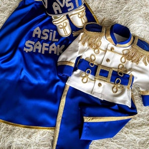 Duty Free , Personalized Blue White Prince Crown and Costume ,Christmas Costume for Boys , Halloween Costume Boy, Halloween Outfit
