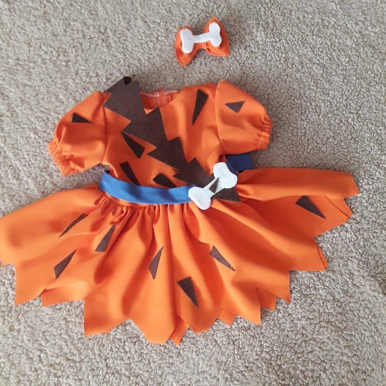 Filinstones Pebbles Costume Bam Bam Costume Toddler Outfit Etsy