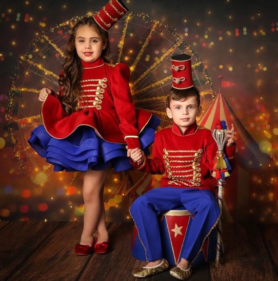 Traje de cascanueces de niña, traje de circo de niña, vestido de soldado,  vestido de circo de tutú, showoman -  España