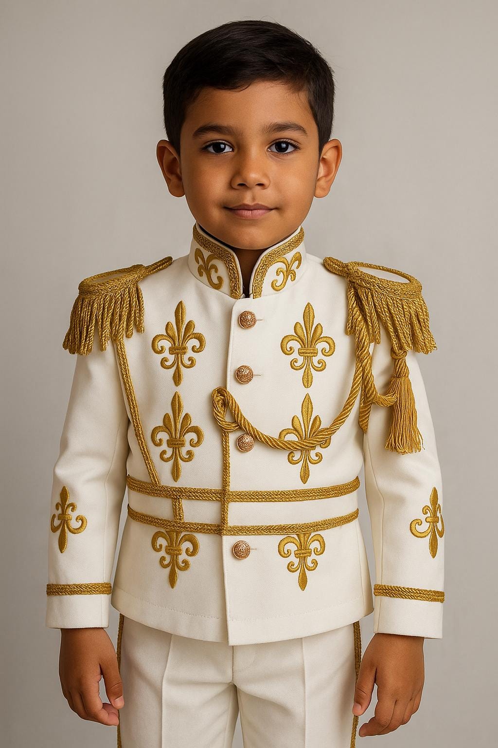Duty Free White Ring Bearer Page Boy Christening Wedding Suit Set